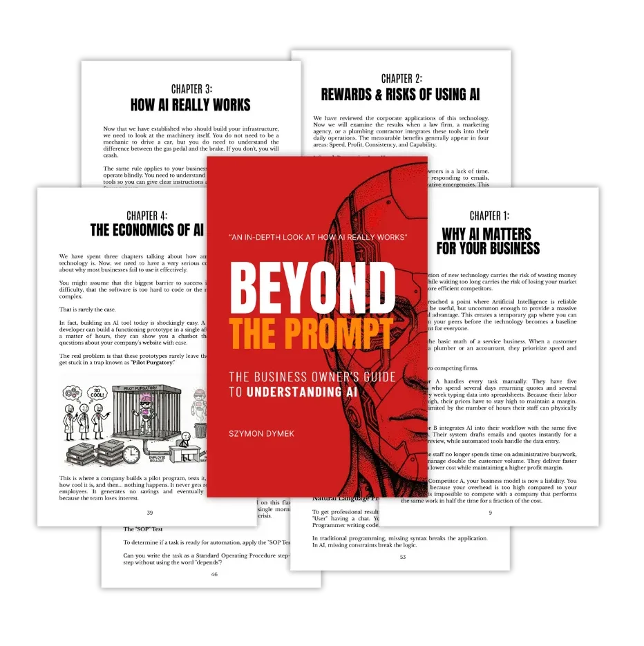 Beyond the Prompt ebook preview – a practical AI guide for business owners
